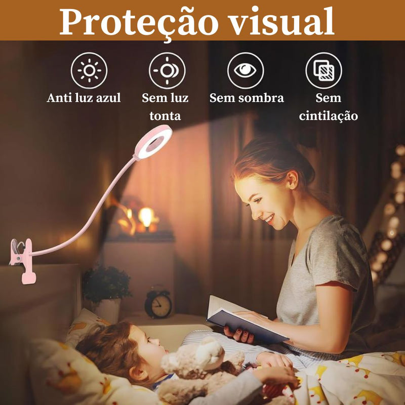 Lâmpada de clipe LED com controle remoto