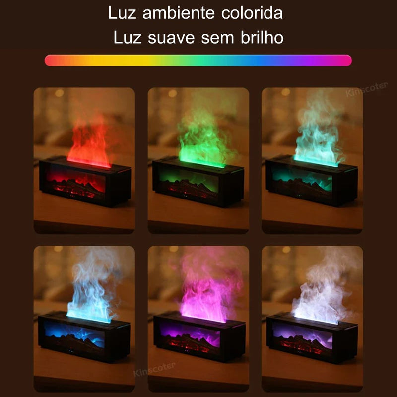 Lareira Difusor de aromas elétrico para óleos essenciais