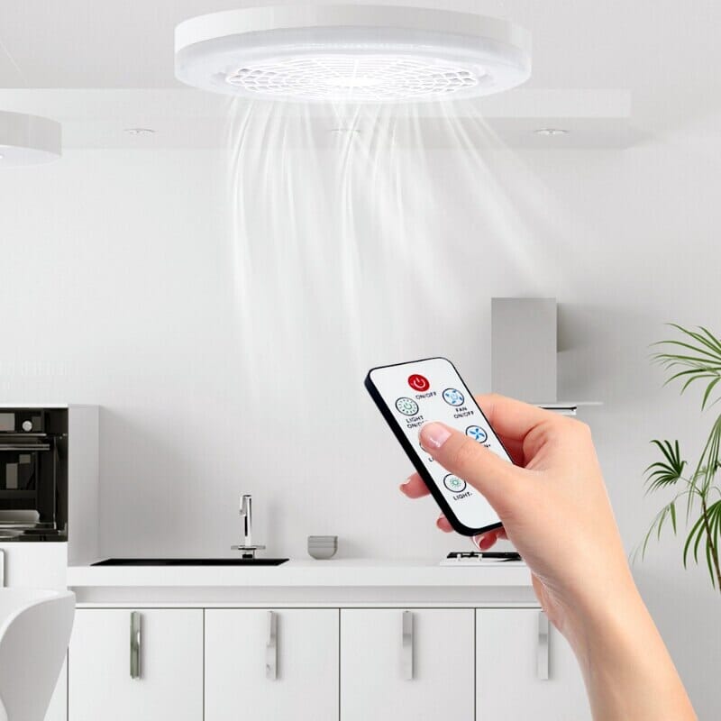 Luminária LED com Ventilador