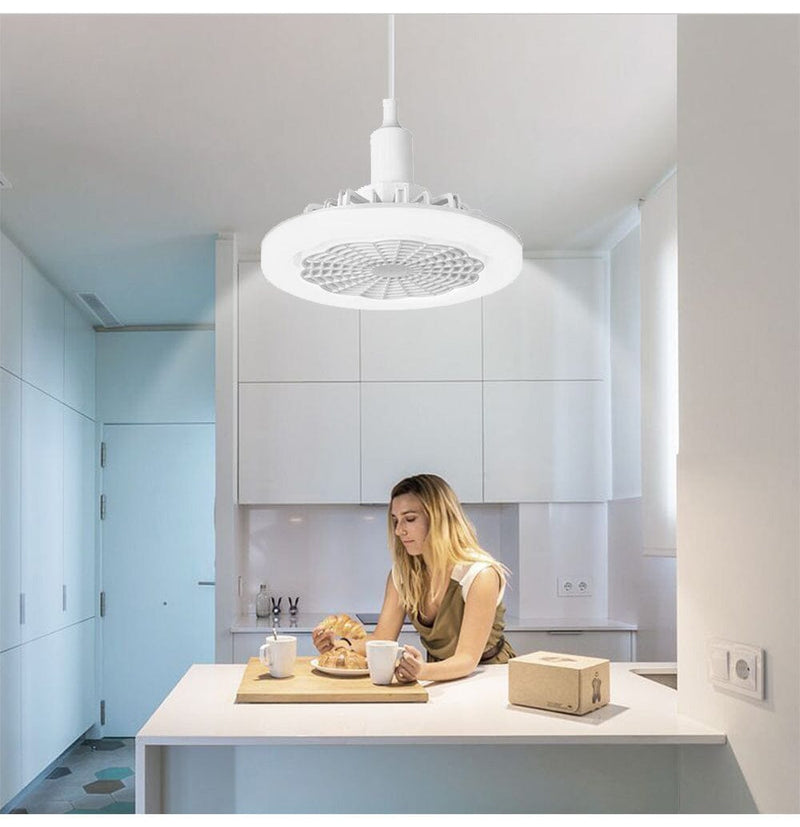 Luminária LED com Ventilador